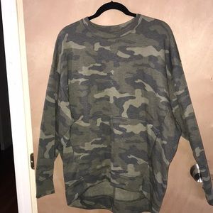 Camouflage Pullover Sweatshirt